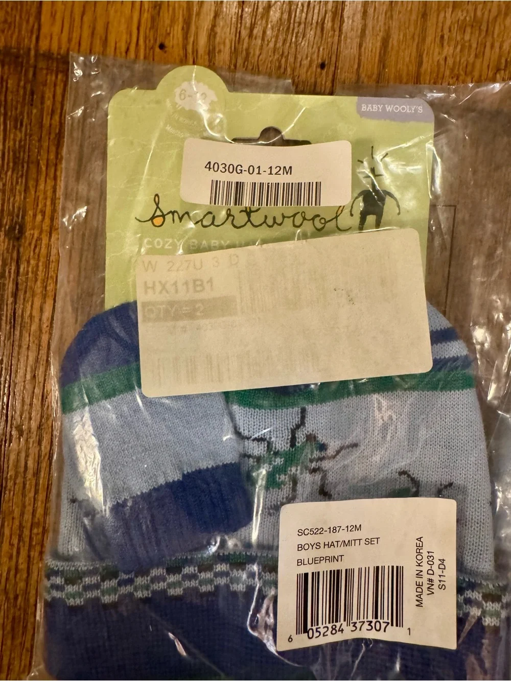 Smartwool Baby Sock & Bootie Sets - Light Blue and Navy